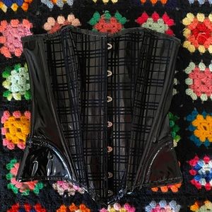 Vintage Y2K Living Dead Souls PVC Corset